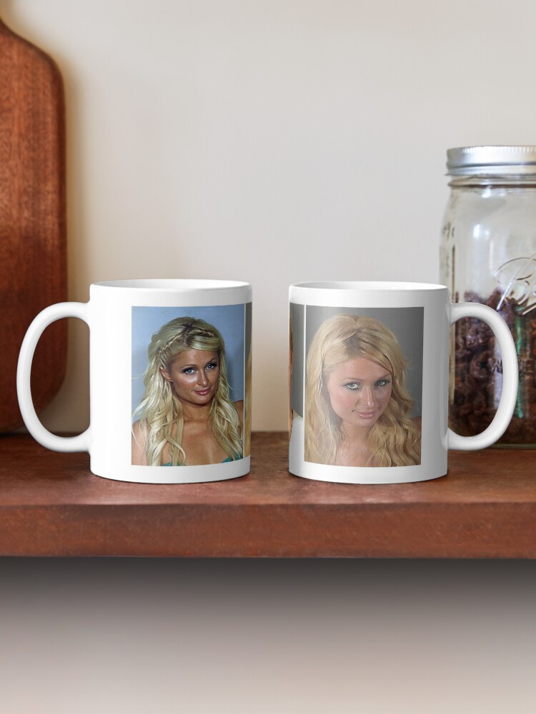 Paris Hilton Ceramic Coffee Mug, Large Coffee Cup with Gold Handle