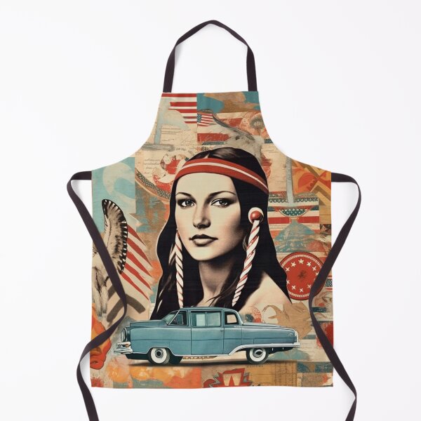Item preview, America Beauty Retro Vintage Patchwork Collage Pattern of Americana designed and sold by BrandonArtWorld.