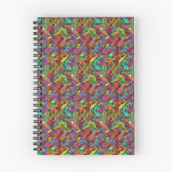 Item preview, Colorful swirl and feather fantasy pattern artwork designed and sold by Earth Nature Creations.