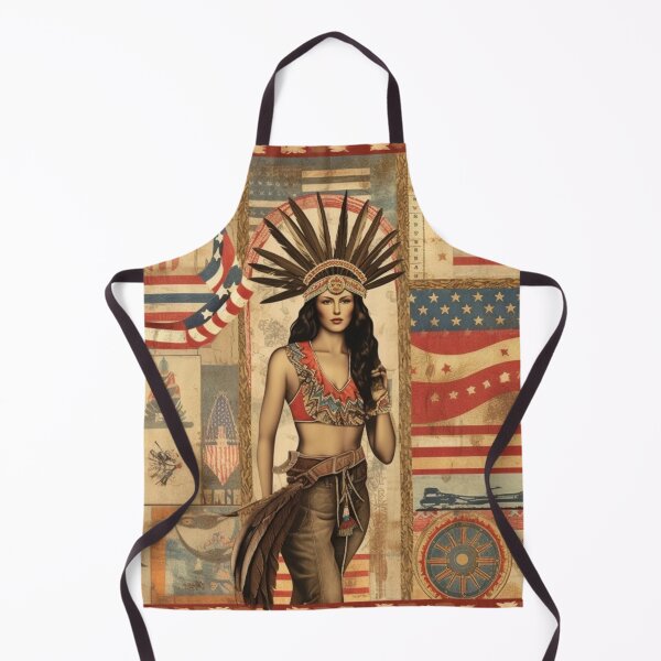 Item preview, America Beauty Retro Vintage Patchwork Collage Pattern of Americana designed and sold by BrandonArtWorld.