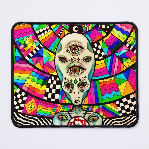 Item preview, Trippy Psychedelic Alien designed and sold by Nexadus.