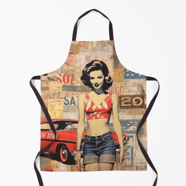 Item preview, America Beauty Retro Vintage Patchwork Collage Pattern of Americana designed and sold by BrandonArtWorld.
