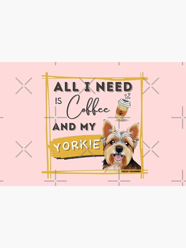 Disover All I Need Is Coffee And My Yorkie Bath Mat
