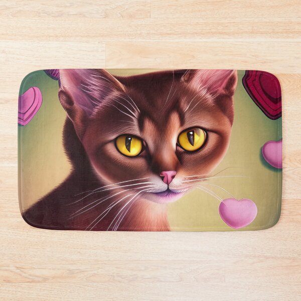 Item preview, Abyssinian Cat Valentines Day Collection designed and sold by ZenEverAI.