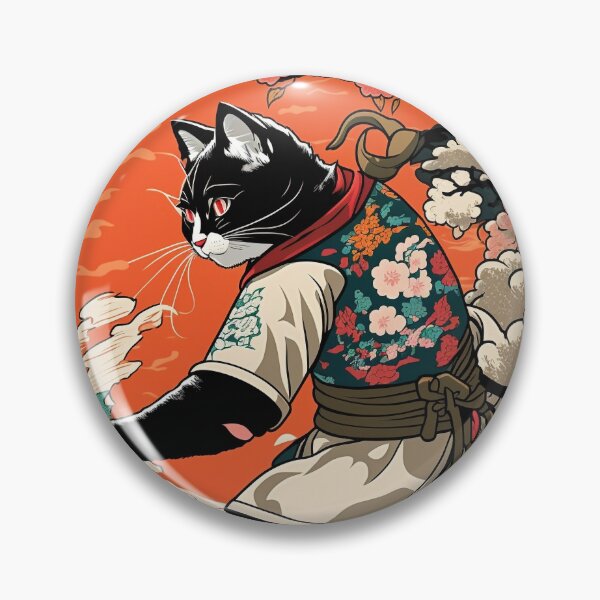 Item preview, Ninja Cat, Cherry Blossom Sky designed and sold by TokyoHustle.