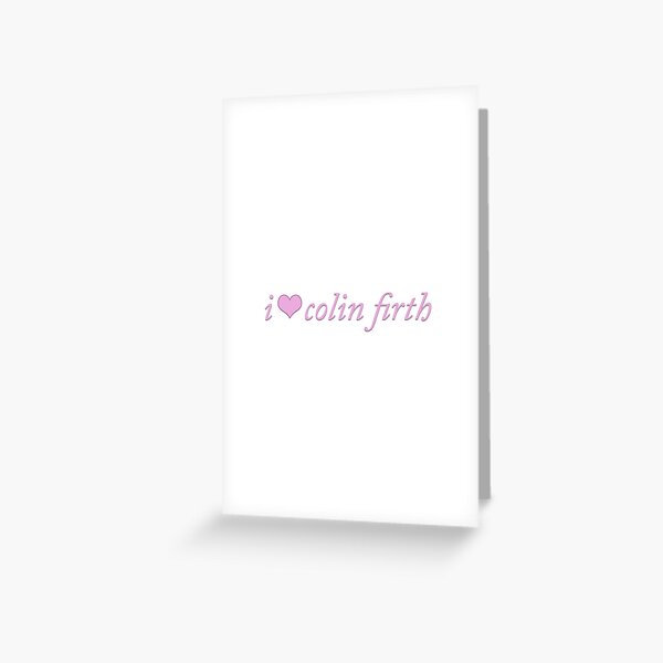 Item preview, i heart colin firth coquette cute pink designed and sold by kayacobain.