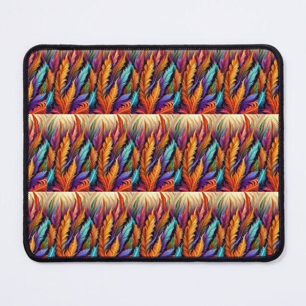 Item preview, Colorful swirl and feather fantasy pattern artwork designed and sold by Earth Nature Creations.
