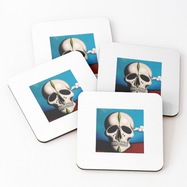 Item preview, Modern Art Skull designed and sold by QuirkyVanGogh.