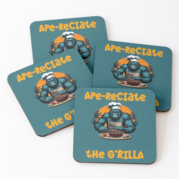 Item preview, Appreciate The G'rilla Master BBQ Griller Fun Pun designed and sold by taiche.