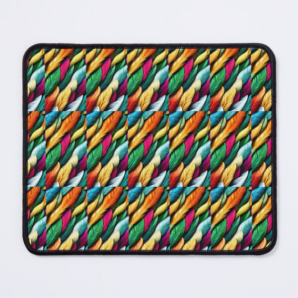 Item preview, Colorful swirl and feather fantasy pattern artwork designed and sold by Earth Nature Creations.
