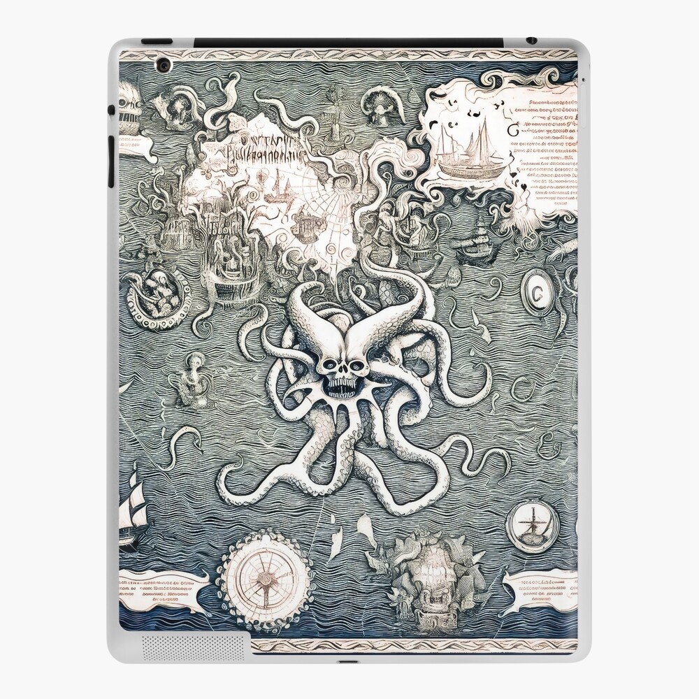 Kraken Ocean Map - Nautical Adventure Design Collection