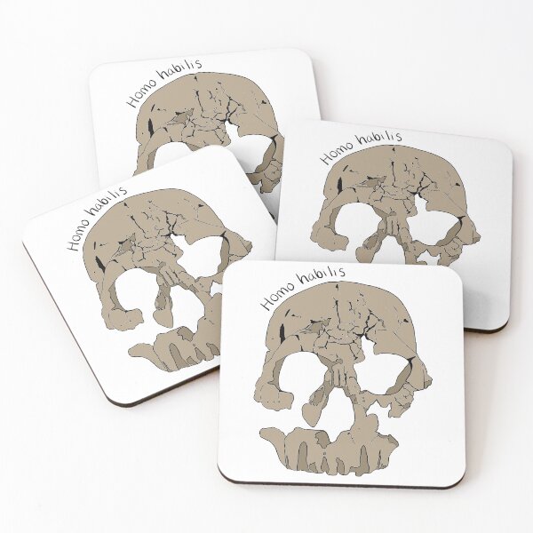 Item preview, Homo habilis Skull (with species label) designed and sold by Jadalane38.