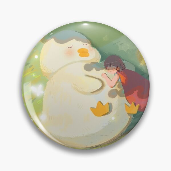 Item preview, cute lovely duck and girl in summer green grass designed and sold by SceneryStudio.