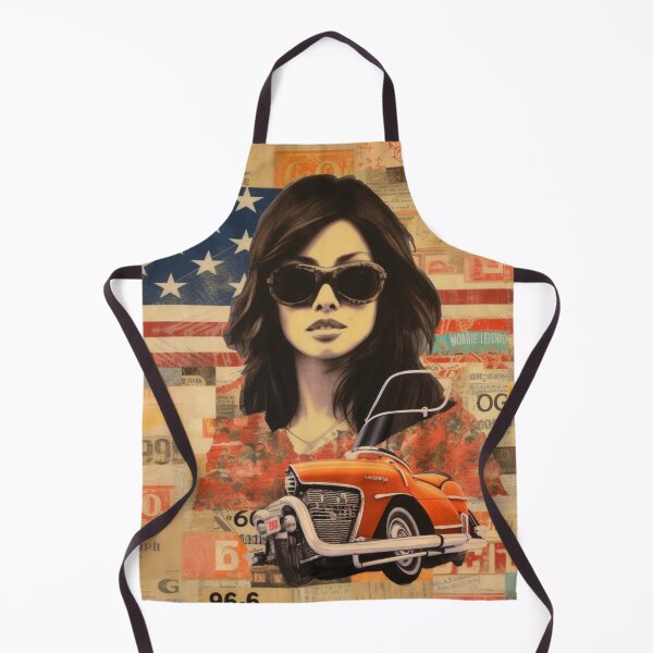 Item preview, America Beauty Retro Vintage Patchwork Collage Pattern of Americana designed and sold by BrandonArtWorld.