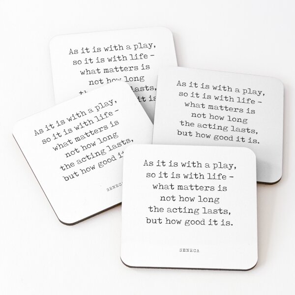 Item preview, As it is with a play - Seneca Quote - Literature - Typewriter Print designed and sold by Studio Grafiikka.