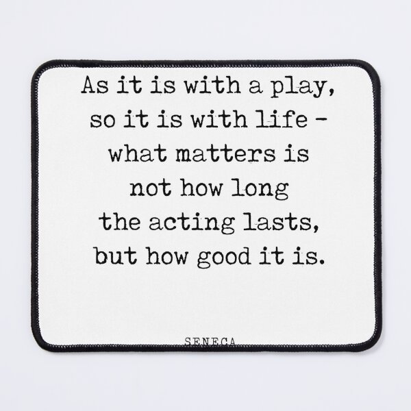 Item preview, As it is with a play - Seneca Quote - Literature - Typewriter Print designed and sold by Studio Grafiikka.