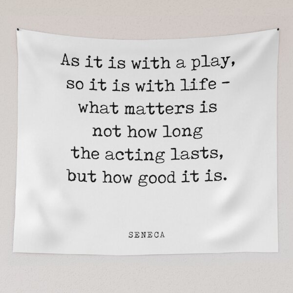 Item preview, As it is with a play - Seneca Quote - Literature - Typewriter Print designed and sold by Studio Grafiikka.
