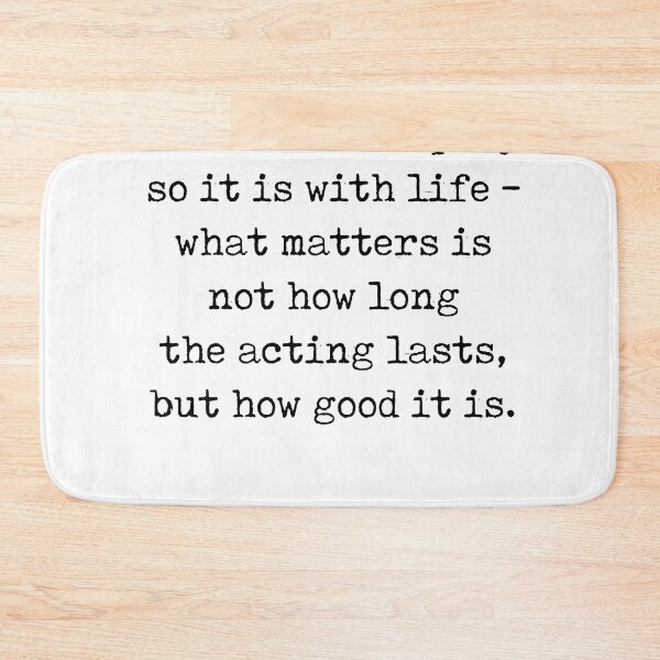 Item preview, As it is with a play - Seneca Quote - Literature - Typewriter Print designed and sold by Studio Grafiikka.