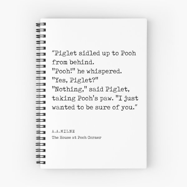 Item preview, A A Milne Quote 01 - The House at Pooh Corner - Literature - Typewriter Print designed and sold by Studio Grafiikka.