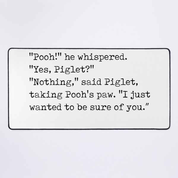 Item preview, A A Milne Quote 01 - The House at Pooh Corner - Literature - Typewriter Print designed and sold by Studio Grafiikka.
