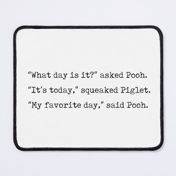 Item preview, A A Milne Quote 02 - Winnie-the-Pooh - Literature - Typewriter Print designed and sold by Studio Grafiikka.