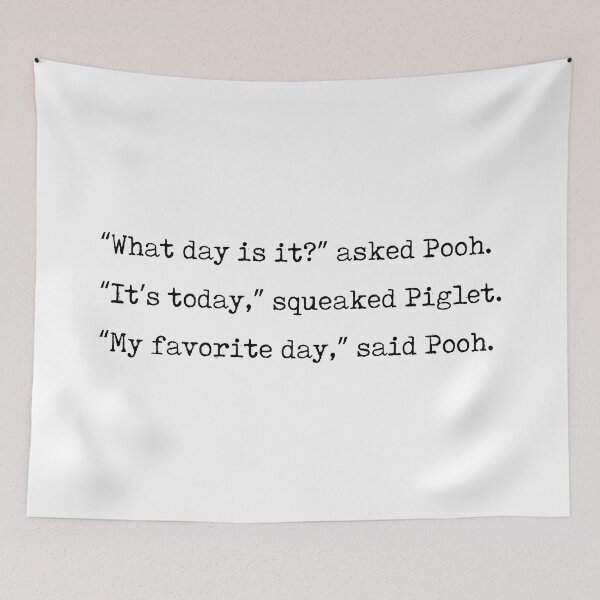 Item preview, A A Milne Quote 02 - Winnie-the-Pooh - Literature - Typewriter Print designed and sold by Studio Grafiikka.