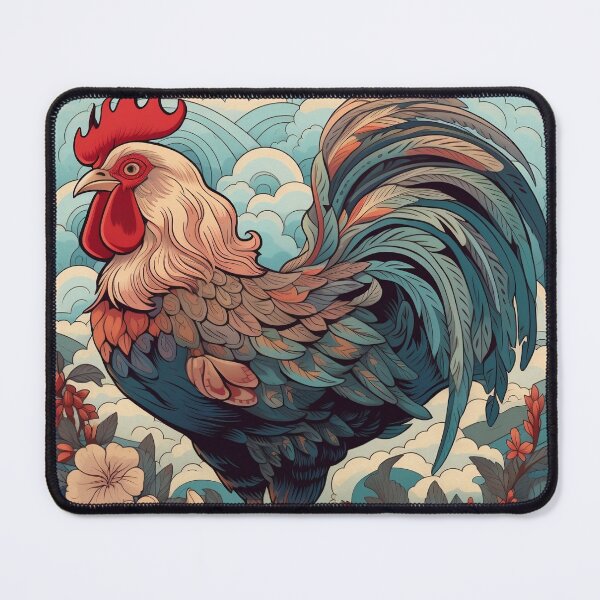 Item preview, Rooster Oriental Illustration designed and sold by TPhanDesign.