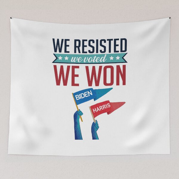 Item preview, We Resisted We Voted We Won Biden Harris T Shirt Biden President We Did It 2020 Shirt Happy Joe Biden President 2020 Biden President 2020 T Shirt Unisex T Shirt For Women Men Plus Size designed and sold by BrianGunter564.