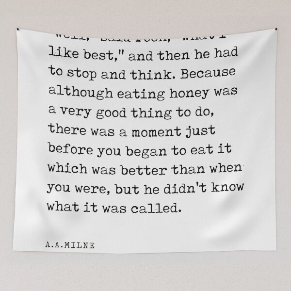 Item preview, A A Milne Quote 05 - What I Like Best - Literature - Typewriter Prin designed and sold by Studio Grafiikka.