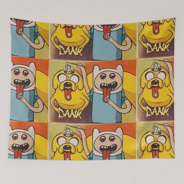 Item preview, Jake, Finn,  Adventure Time, Dank, Tabs, Blotter,  designed and sold by Vintaged.