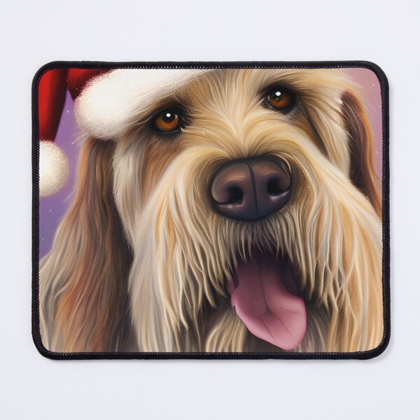 Item preview, Christmas Otterhound Wearing A Santa Hat designed and sold by ZenEverAI.