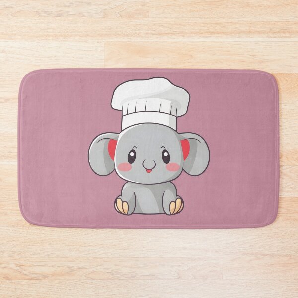 Item preview, Cute Kawaii Chef Elephant designed and sold by KawaiiByDice.