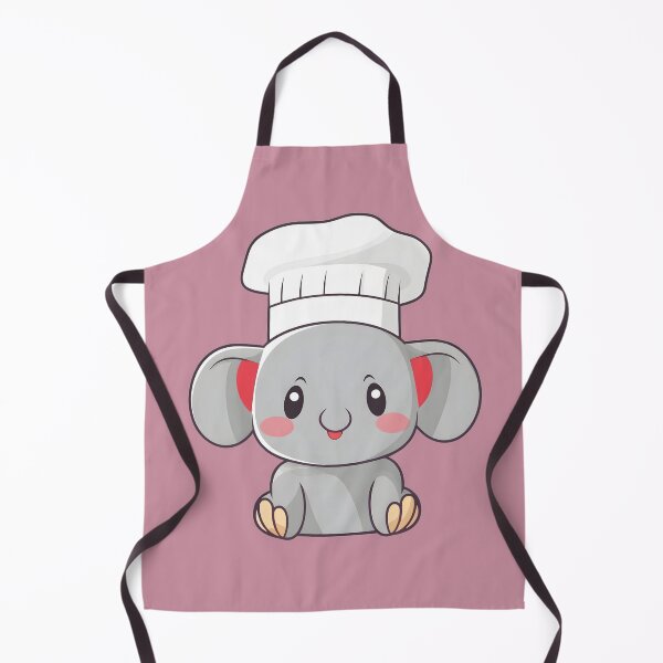 Item preview, Cute Kawaii Chef Elephant designed and sold by KawaiiByDice.