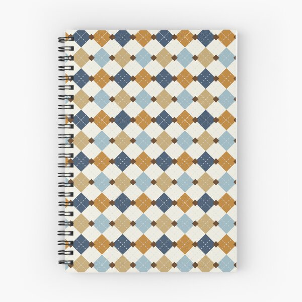 Aperçu de l'œuvre Argyle dans les bleus et les bruns créée et vendue par JudyHaley.