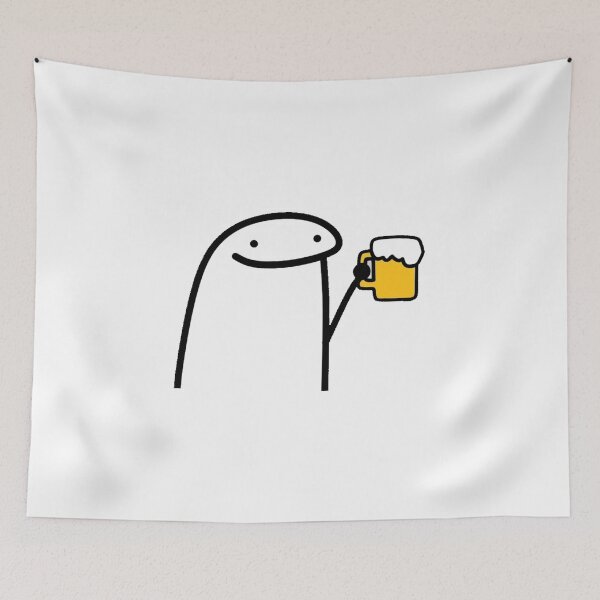 Item preview, Flork sticker beer funny Sticker flork flork designed and sold by maximinano100k.