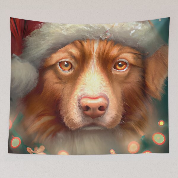 Item preview, Christmas Nova Scotia Duck Tolling Retriever designed and sold by ZenEverAI.