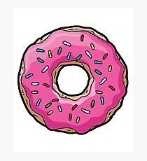 SIMPSONS DONUT T-SHIRT Photographic Print