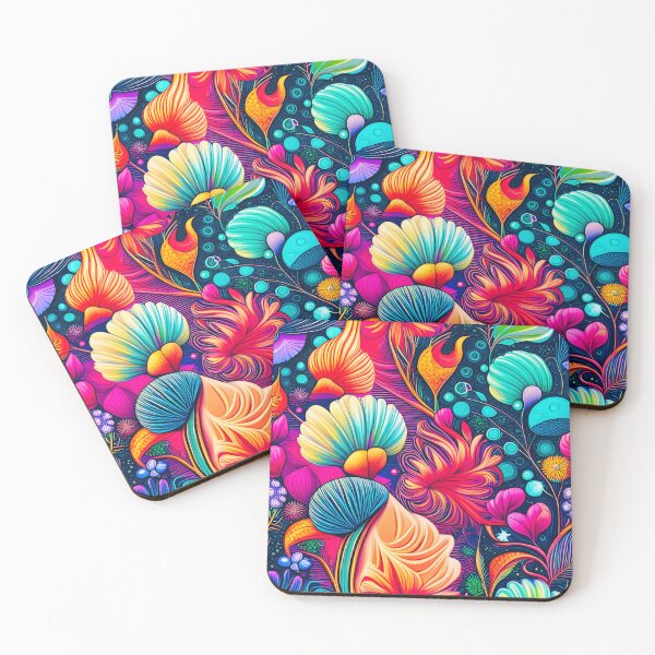 Item preview, Vibrant Abstract Floral Nature Pattern designed and sold by WitchyWare.