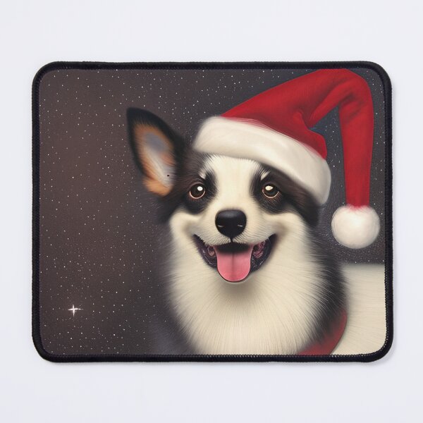 Item preview, Christmas Norrbottenspets Wearing A Santa Hat designed and sold by ZenEverAI.