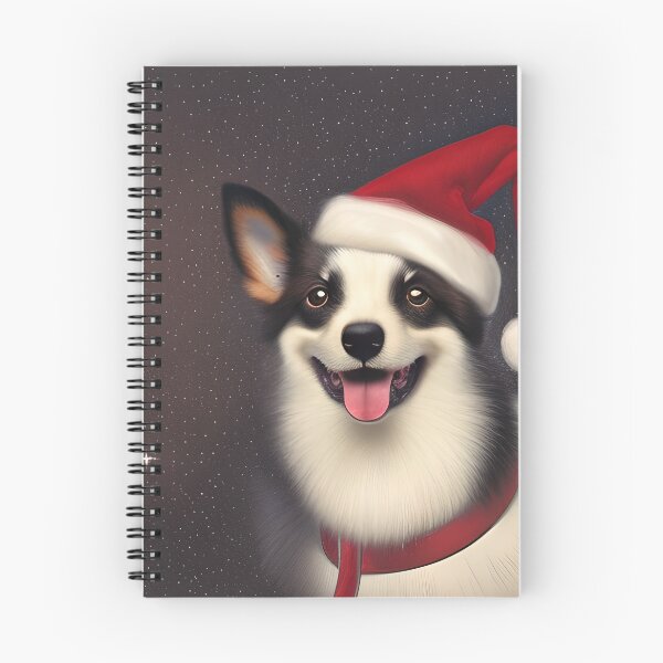 Item preview, Christmas Norrbottenspets Wearing A Santa Hat designed and sold by ZenEverAI.