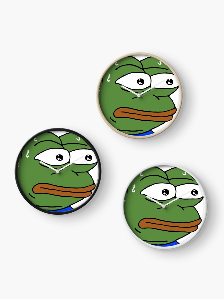 Pepega Twitch Emote Clock for Sale by mattysus