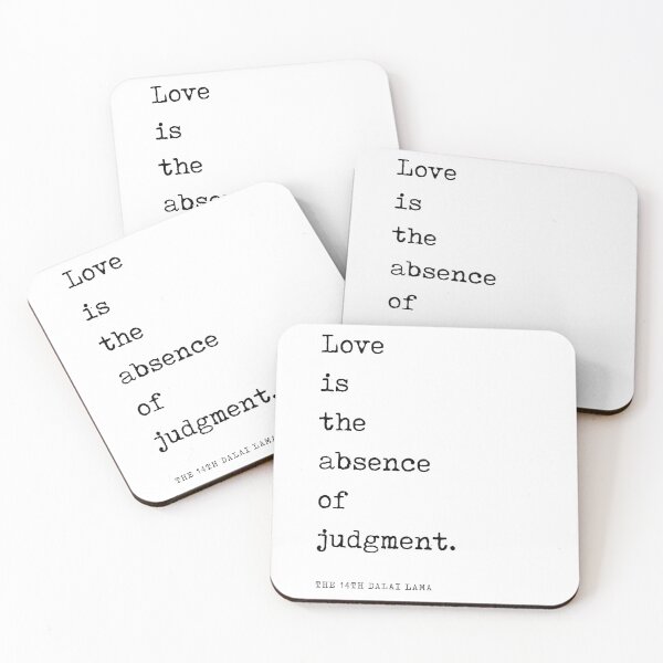 Item preview, Love is the absence of judgment - Dalai Lama Quote - Literature - Typewriter Print designed and sold by Studio Grafiikka.