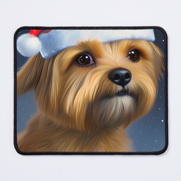 Item preview, Christmas Norfolk Terrier Wearing A Santa Hat designed and sold by ZenEverAI.