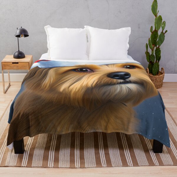 Item preview, Christmas Norfolk Terrier Wearing A Santa Hat designed and sold by ZenEverAI.