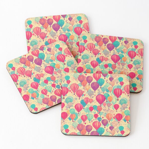 Item preview, Pattern of Vintage air balloons designed and sold by Pride-Casuals.