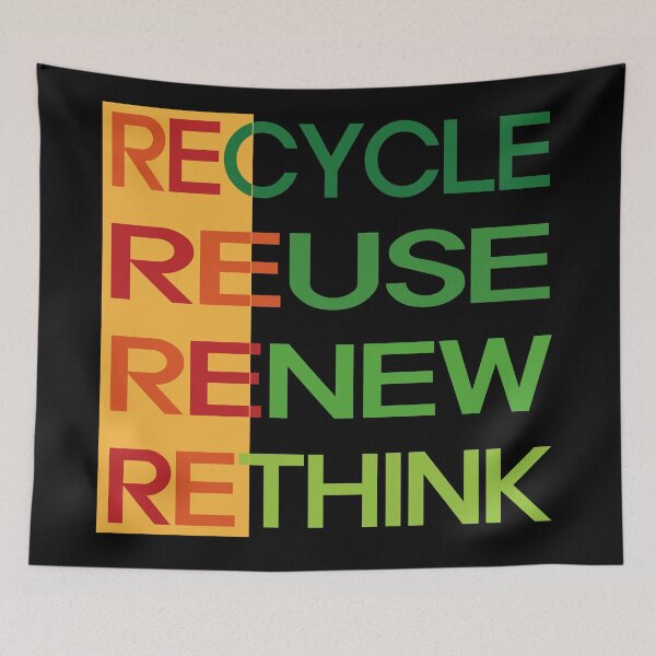 Item preview, Recycle Reuse Renew Rethink designed and sold by EunsooLee.