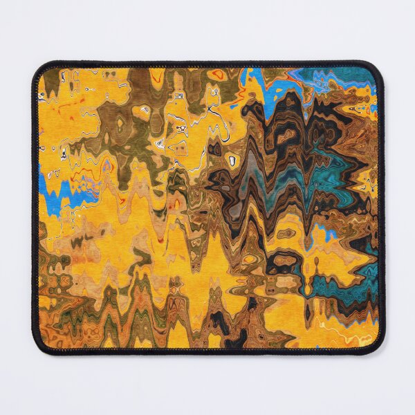 Item preview, Autumn Jazz - Contemporary Abstract - Abstract Expressionist painting - Yellow, Mustard, Blue, Brown designed and sold by Studio Grafiikka.