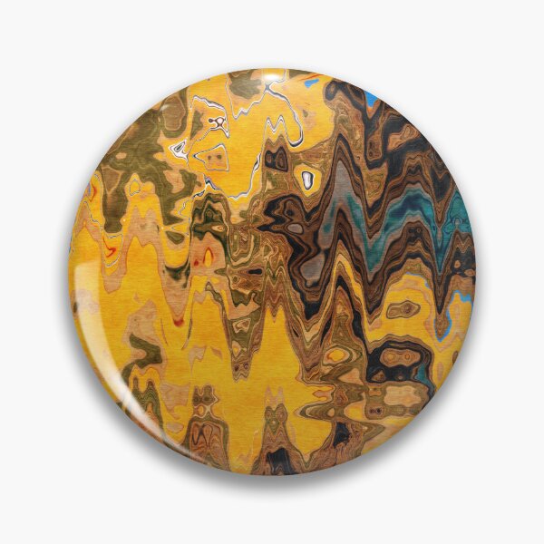Item preview, Autumn Jazz - Contemporary Abstract - Abstract Expressionist painting - Yellow, Mustard, Blue, Brown designed and sold by Studio Grafiikka.