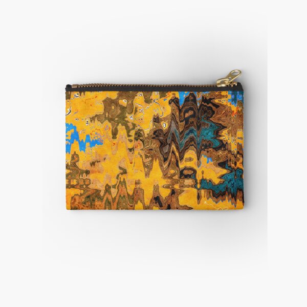 Item preview, Autumn Jazz - Contemporary Abstract - Abstract Expressionist painting - Yellow, Mustard, Blue, Brown designed and sold by Studio Grafiikka.