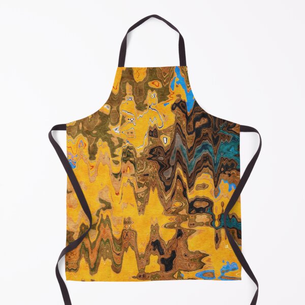 Item preview, Autumn Jazz - Contemporary Abstract - Abstract Expressionist painting - Yellow, Mustard, Blue, Brown designed and sold by Studio Grafiikka.